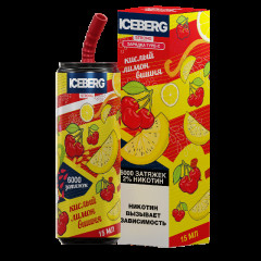 Электронная сигарета ICEBERG XXL 6000 Кислый лимон вишня